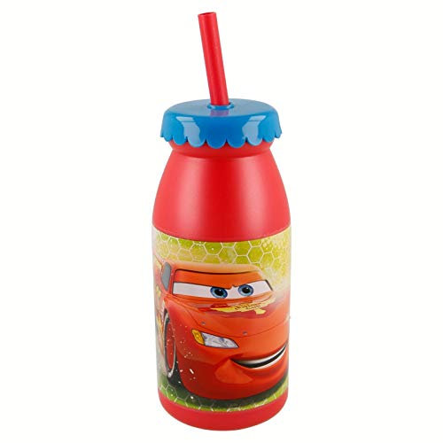 Cars – Flasche Milch 300 ml mit Strohhalm (Stor 22713)