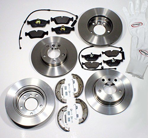 Autoparts-Online Set 60007310 Bremsscheiben/Bremsen + Bremsbeläge Handbremsbacken Zubehör für vorne + hinten