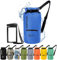 Earth Pak Dry Bag – wasserdichter Packsack mit Reißverschluss Tasche, Schultergurt und wasserfester Handyhülle – ideal beim Kajak Fahren, Camping, Angeln, Bootfahren und Rafting