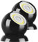Lunartec Akku LED Strahler: 2er-Set ultrahelle COB-LED-Akku-Leuchten, PIR Sensor, 200 lm, schwarz (Bewegungsmelder mit, Handleuchte, Tischleuchte Batterie)