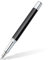 STAEDTLER Füllhalter triplus 474 M, Farbe Antique Anthracite, hochwertiges Metallgehäuse in ergonomischer Dreikantform, Stahlfeder M, mit Patrone in Schreibfarbe Blau, 474 M09-3