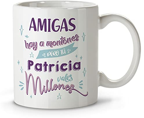 LolaPix Taza Personalizada. Regalos Personalizados con Nombre y Texto. Tazas con Frases Originales. Millones Granate