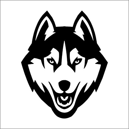 Siberian Husky Pre-Spaced-Aufkleber aus PVC, geeignet für Auto Motorrad