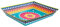 Unique 73447EU Paper Snack Tray-Boho Fiesta Party-1 Count (Pack of 1), Multicolour