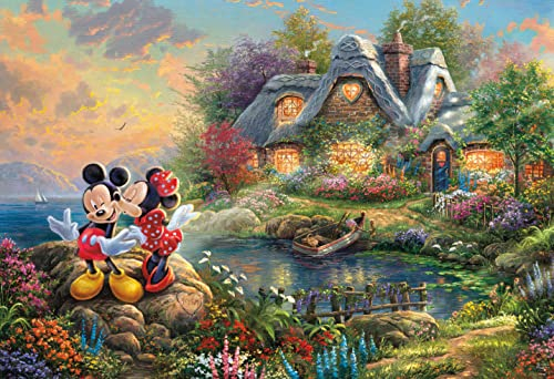 Ceaco - Thomas Kinkade - Disney Dreams Collection - Mickey and Minnie Sweetheart Cove - 2000 Teile Puzzle