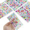 Gem Stickers 8 Self-Adhesive Jewel Rhinestone Stickers for Crafts, Kids DIY, Various Shapes Crystal Gemstone