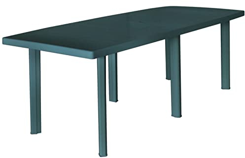 BULANED Gartentisch, Esstisch, Couchtisch, Balkontisch, Balkonmöbel Kleiner Balkon, Balkon Tisch, Beistelltisch, Grün 210 x 96 x 72 cm Kunststoff