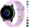 Mugust Bracelet pour Garmin Venu/Venu 2 Plus/Venu Sq/Venu Sq 2 Music pour homme et femme 20 mm Bracelet de rechange Classic Sport Bracelet de montre de rechange pour Garmin Venu Sq 2 Bracelet Violet