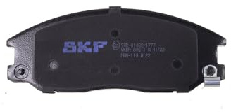 SKF Scheibenbremse Bremsbelag VKBP 80511 A - 4er Set - Position Vorderachse Höhe 77 mm Länge 170 mm Breite 81 mm Dicke 17 mm - OE Qualität