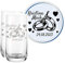LALALO Leonardo Hochzeit Trinkglas Geschenk-Set (2 St.) graviert, Trinkgläser mit Gravur personalisiert als Hochzeitsgeschenk, Wasserglas/Longdrink-Glas zum Hochzeitstag (Ewigkeitsringe)