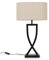 ValueLights | Large Black Metal Bedside Table Lamp with an Oatmeal Oval Lampshade Bedroom Living Room Hallway Light | Table Lamps, Home Décor & Improvement Essential