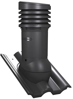 Tile EVO Ventilation Chimney DN125 mm with Braas - Frankfurter Roof, Dachziegel Dachlüfter Lüfter, Roof Ducting, Benders - Mecklenburger, ProDach - Doppelrömer, Entlüfterkamin