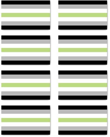 Aufkleber: 100x60 mm, 8 Stück - Flagge - Agender Pride - LGBTQ - für Auto, Laptop und mehr