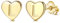 Adramata Buchstaben Ohrringe Silber 925 Damen Herz Ohrringe Mädchen Initialen Buchstaben Ohrstecker Gold/Silver Geschenke für kinder Mädchen,G12