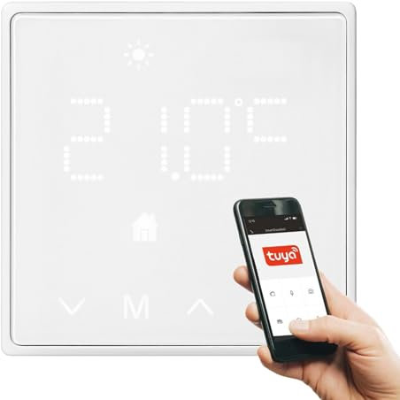 Unterputz Smart Wi-Fi 2.4GHz Wireless Raumthermostat, kompatibel mit Alexa, Google Home, Sprachsteuerung