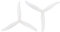Pexorin 24 Stück/12 Paar SL 5130 Propeller 5 Zoll 3-Blatt-Freestyle-PC-Requisiten, for Big Thrust FPV Multirotor-Teile RC-Drohne Propellerpropeller(White)
