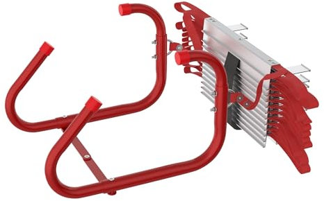 UISEBRT Fluchtleiter Feuerfeste Rettungsleiter, Feuerleiter Sicherheitsleitern Einziehbare Strickleiter Geeignet für 2-stöckige Gebäude,Balkon Fenster,Tragfähigkeit bis 450 kg (4.5 M / 12 Sprossen)