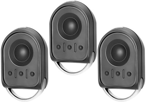 Lot de 3 Telecommande Portail 1841064,433,42 MHz 4 Canaux Télécommande Portail pour K-go 4, K-tis 2/4, K-tis NS 2/4, Bip Portail de Garage,Noir