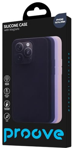 Silicone Case with Magnetic Ring for iPhone 14 Pro Max - Soft Touch, Scratch-Proof, Magnetic Car Mount Compatible, Full Protection & Stylish (Storm Blue, iPhone 14 Pro Max)