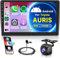 4G+64G Wireless Carplay Android Autoradio 2 Din für Toyota AURIS 2006-2011 10.1 Zoll Autoradio mit Android Auto Navi GPS WiFi Mirror Link Bluetooth FM/RDS Radio 32 EQ Lenkradsteuerung Rückfahrkamera