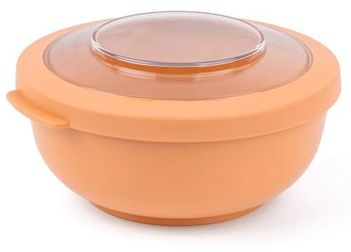 Amuse Tylla Schüssel 700ml I luftdichte Frischhaltedosen mit Deckel für Meal Prep und Snacks I BPA-freie Vorratsdosen für Kinder und Erwachsene I kleine Gefrierdosen, spülmaschinengeeignet I Peach