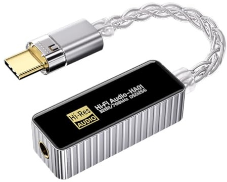 Tixqeaif Dual Chip CS43198+CT7601 Portable USB HIFI & Mini Headphone Amplifier Lossless Portable Dongle DSD256 32Bit/384Hz B