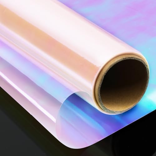 Geschenkfolie Transparent,Cellophanfolie, Zellophanfolie | Regenbogen Geschenkpapier Klare Verpackungspapier für Blumen Kekse Geschenkkörbe Weihnachten Valentinstag