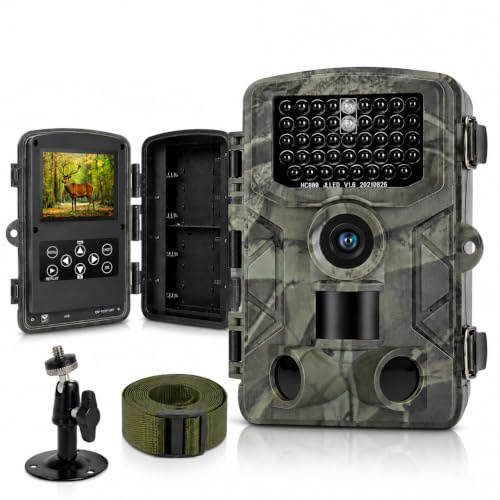 FunKind Wildkamera 4K 50MP, Wildtierkamera mit Nachtsicht Bewegungsmelder Weitwinkel 120°, 850nm IR LEDs Nachtsichtkamera, Nachtsicht bis zu 25 m, Jagdkamera Wasserdicht IP65,Micro-Speicherkarte nicht