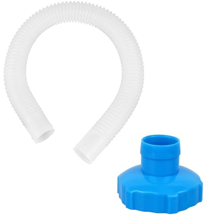 25016 Pool Skimmer Schlauchs mit Schlauchadapter, Schwimmbadschlauch Ersatzschlauch, Pool Skimmerschlauch und Adapter B, Poolpumpenschlauch Pool Zubehör Set für Intex Pool Skimmer