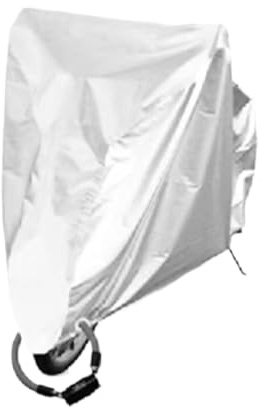 Copribici impermeabile antipioggia Protezione anti-UV for esterni Taglia S/M/L/XL/XXL/3XL Con foro di bloccaggio Per biciclette(Silver,M)