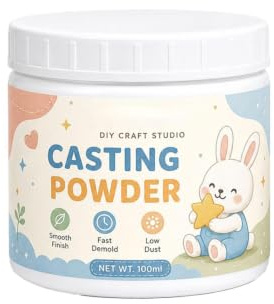Polvere da modellatura 100 ml Gesso da stampaggio e creazione manuale | Polvere da Colata di Sculture Per principianti famiglia bambini adulti casa soggiorno aula studio