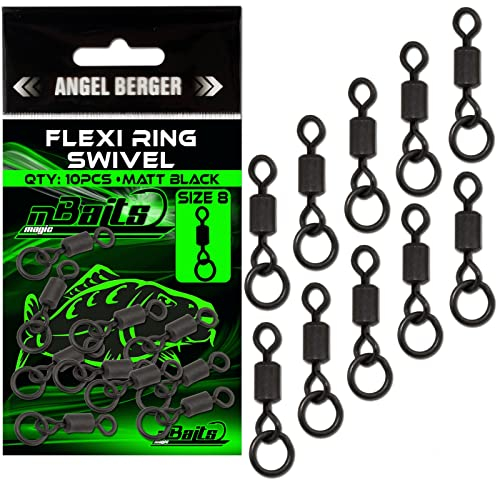 Angel-Berger Magic Baits Flexi Ring Swivel Carp Swivels Karpfenwirbel