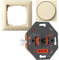 LED-Dimmer Universaldimmer 3-250W als Komplettset mit Gira-Standard 55 cremeweiß glänzend Phasenanschnitt und Phasenabschnitt
