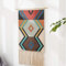 CoutureBridal Geometrische Wandbehang Bohemian Aesthetic Wandteppich Quaste Flachs Handgemachte Weben Wandtuch Hausedekor Wall Hanging Bunt Indisch Wandkunst 50x70cm+28cm