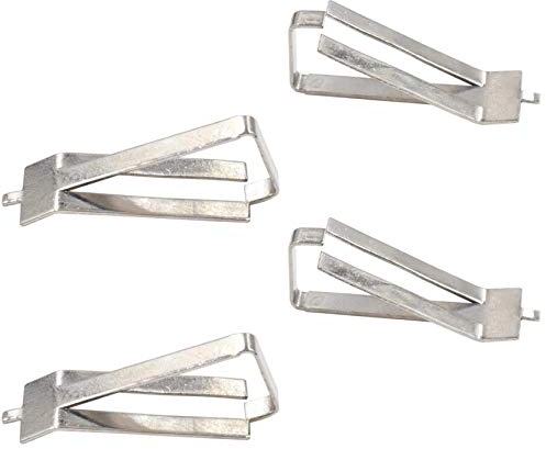 3DPLady 4 clips de fijación para impresora 3D (grapas de acero inoxidable) para camas de cristal o cojines como placas de acero