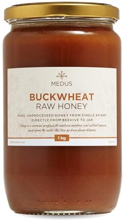 Earthbreath Buckwheat Honey | 100% Pure, Raw & Unpasteurised Honey | 1kg
