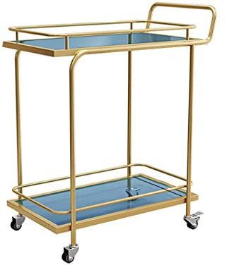 Hotel Restaurant Lebensmittel Lieferwagen Trolley Kuchen Trolle Double Layer Haushaltsaufbewahrungswagen Teewagen (A 2 Layer)
