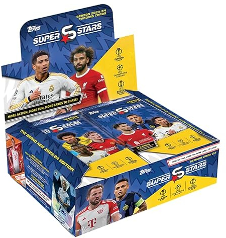 Topps UCC Superstars 23/24 - Full Box - 24 Päckchen UCC Superstars 2024 (8 Karten pro Päckchen/192 Karten)