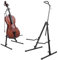 STRICH Verstellbarer Celloständer mit Bogenhaken,Stabil und Kontrabass,Kontrabass,Bassgeige,Geige,Bodenhalterung für Heimstudio,Kirchen,Display,Reise,SCS-10