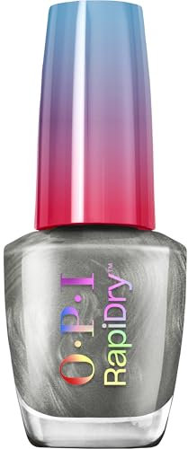 OPI RapiDry™ Quick-Dry Lack - A Silver of a Sec Metallic Silber Nagellack - Veganer, Wischfester & Schnell Trocknender Nagellack (9 ml)