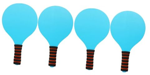 Supvox 2 Paar Badmintonschläger Aus Holz Beachball Spielschläger Badmintonschläger Schlägersport Beachschläger Badminton Federbälle Ballspielschläger Beachball Schläger