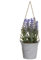 ROCKING GIFTS Planta Lavanda Artificial en Maceta para Colgar, Decoración Hogar, Planta Interior o Terraza, 22cm