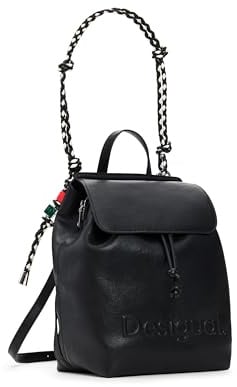 Desigual Rucksack Freizeitrucksack Half Logo Luena Backpack Black schwarz