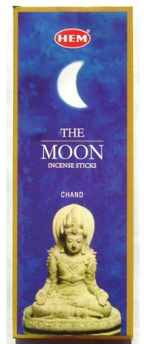 The Moon Incense – Hem 20 Sechskantröhrchen – Verkauft in einem Set von 4 Röhren. Incense