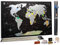 MyMap Weltkarte zum Kratzen – Premium Qualität Silber Deluxe Edition – Personalisiertes Reise-Tracker-Poster – Teilen Sie Ihre Reiseabenteuer – Weltkarte schwarz/Silber