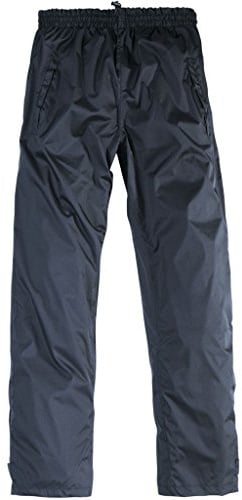 Allsize Atmungsaktive Regenhose in Herren- Übergröße schwarz