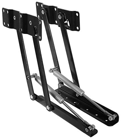 Möbelscharnierfeder Lift Up (1Paar) Springaufbeschlag Schwarz Hebegestell für Möbel