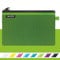 Leitz WOW Mäppchen mit 2 Fächern, Leichtläufiger Reißverschluss, Abwaschbar, Ideal zur Organisation, Größe L, 23 x 15 cm, Grün, 40130054