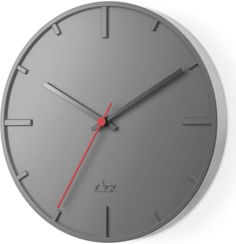 ZACK Wanduhr WANU 60018, grau, rund, D. 27 cm