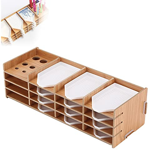 Pssopp Diamond Painting Aufbewahrungstablett, Holz Diamond Painting Tablett Organizer Multi-Layer Synthetic Wood Storage Organizer für DIY Malerei Handwerk